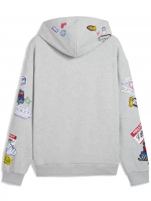 Hanorac pentru bărbați PUMA HOOPERHOTLINE PULLOVER HOODIE 63282703 ERICA GRI DESCHIS
