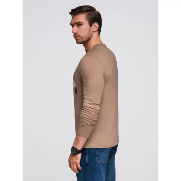  Cămaşă OMBRE OM-LSPT-0131 MARO DESCHIS 