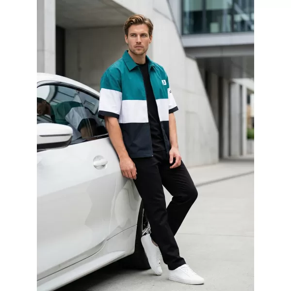  Cămașă premium pentru bărbați ALTISPORT VOJ/ALM051KOS01 KEROSEN/NEGRU 