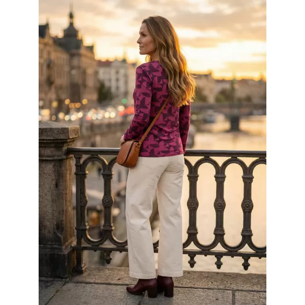 Tricou pentru femei ALTISPORT GINA BURGUNDIA 
