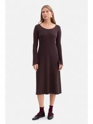 Rochie BEWEAR B308 CIOCOLATA NEAGRA
