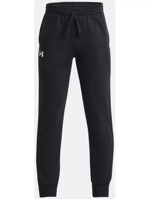 Pantaloni de trening pentru băieți UNDER ARMOUR UA RIVAL FLEECE JOGGERS 1379787-001 NEGRU