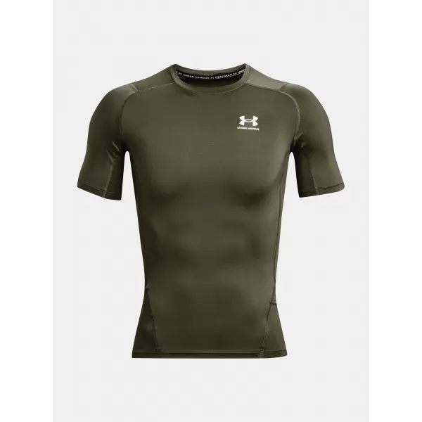  Tricou pentru bărbați UNDER ARMOUR UA HG ARMOUR COMP SS 1361518-390 VERDE 