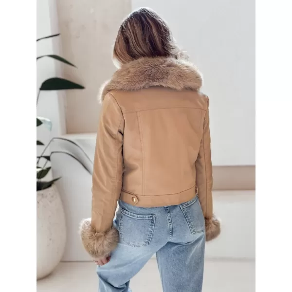  Geaca de dama DSTREET TY5139 CARAMEL 