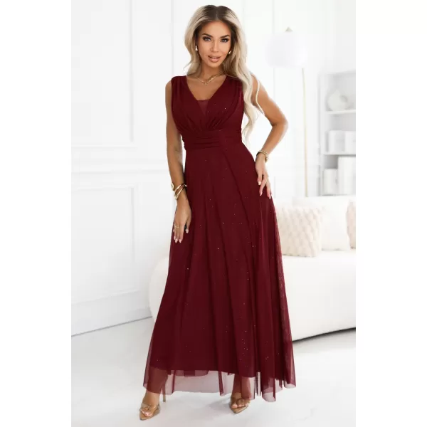  Rochie NUMOCO 637-1 BURGUNDIA 
