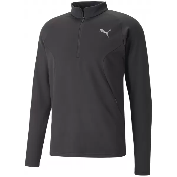  Panoul pentru bărbați PUMA RUN CLOUDSPUN KNIT 1/2 ZIP 52327201 PUMA NEGRU 