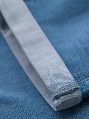 Pantaloni scurţi OMBRE OM-SRDS-0161 ALBASTRU DESCHIS