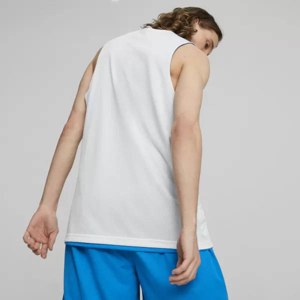  Jersey pentru bărbați PUMA REVERSIBLE PRACTICE JERSEY 67664005 LIMONADĂ ALBASTRĂ ELECTRICĂ 