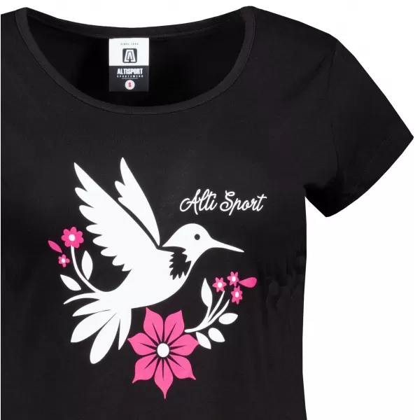  Tricou pentru femei cu mâneci scurte ALTISPORT ALW192122 NEGRU 