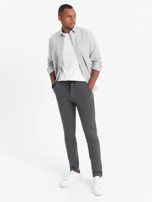 Pantaloni pentru bărbați OMBRE OM-PACP-0116 NEW GRI ÎNCHIS