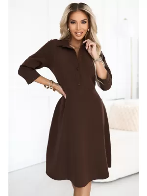 Rochie NUMOCO 286-9 CIOCOLATĂ