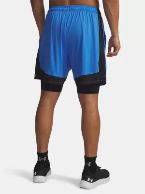 Pantaloni scurți pentru bărbați UNDER ARMOUR UA TECH VENT 2IN1 SHORT ALBASTRU