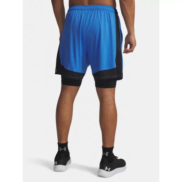  Pantaloni scurți pentru bărbați UNDER ARMOUR UA TECH VENT 2IN1 SHORT ALBASTRU 