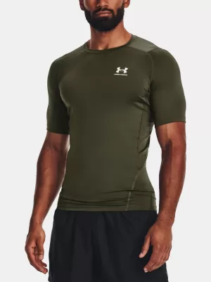 Tricou pentru bărbați UNDER ARMOUR UA HG ARMOUR COMP SS 1361518-390 VERDE