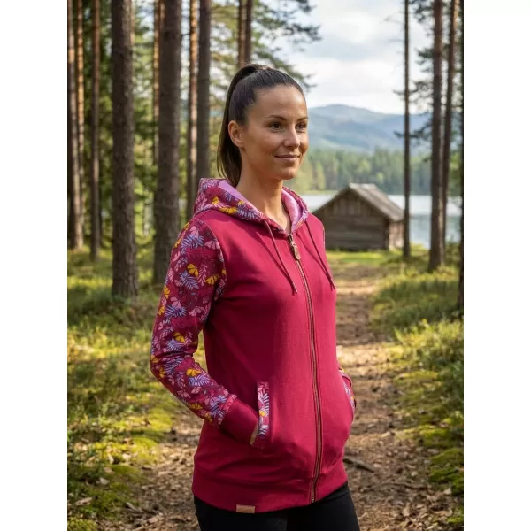  Hanorac de dama ALTISPORT GALAH BURGUNDIA 