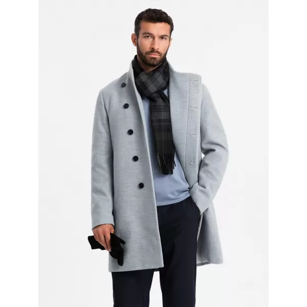  Haina masculină OMBRE OM-COWC-0141 MELANGE GRI 