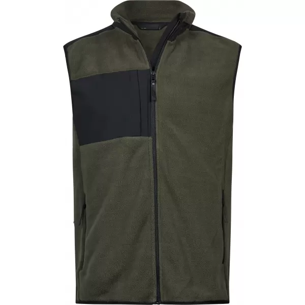  Vesta pentru bărbați TEE JAYS | TJ 9122 VERDE INTENS/NEGRU 