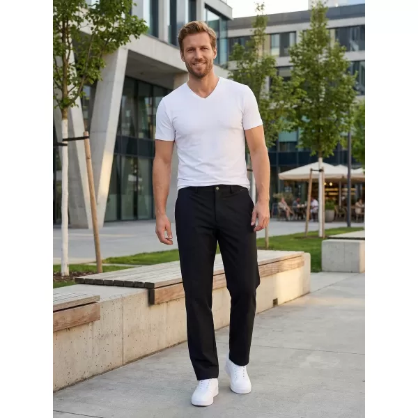  Pantaloni pentru bărbați ALTISPORT ATS TROUSER CLASSIC-FIT NEGRU 