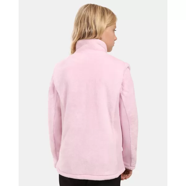  Hanorac fleece pentru fetiță KILPI SKATHI-JG ZJ0208KI ROZ DESCHIS 