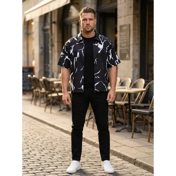  Cămașă premium pentru bărbați ALTISPORT VOJ/ALM052KOS01 NEGRU 