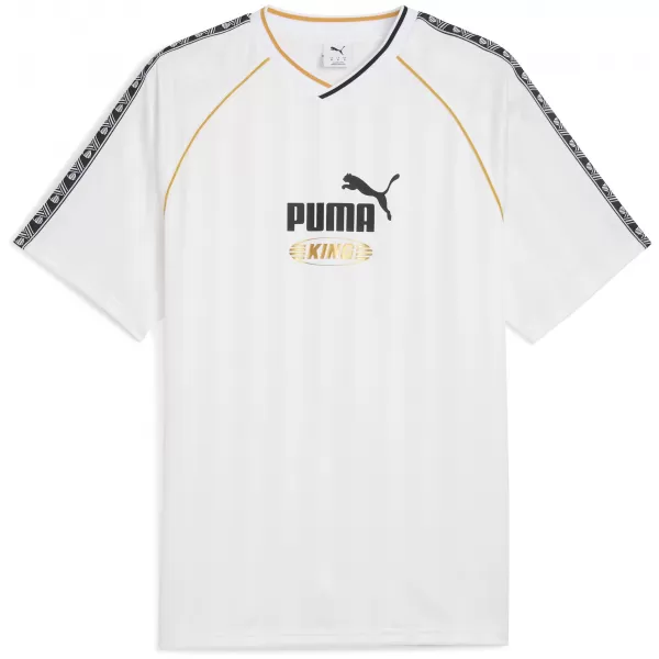  Tricou pentru bărbați PUMA KING RELAXED FOOTBALL JERSEY 63256302 PUMA ALB 