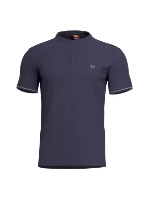 tricou PENTAGON LEVANTES HENLEY T-SHIRT STRIPES K09025 ALBASTRU MARIN