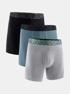 Boxeri pentru bărbați UNDER ARMOUR M UA PERF COTTON (3KS) 1383889-035 ALBASTRU JASP
