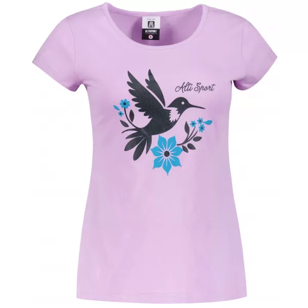  Tricou pentru femei cu mâneci scurte ALTISPORT ALW192122 ORHIDEE 