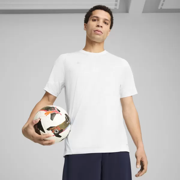  Jersey pentru bărbați PUMA TEAMCUP TRAINING JERSEY 659167_04 PUMA WHITE/PUMA SILVER 