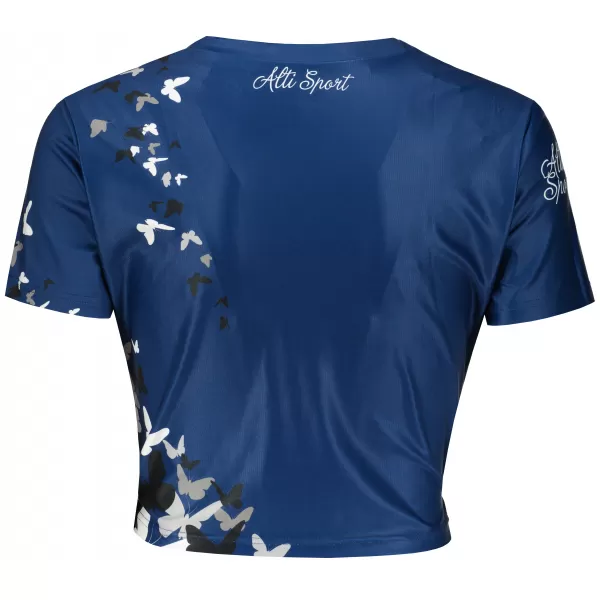  Crop top funcțional premium pentru femei ALTISPORT VOJ/ALW022TR07 NAVY OBICEIURI 
