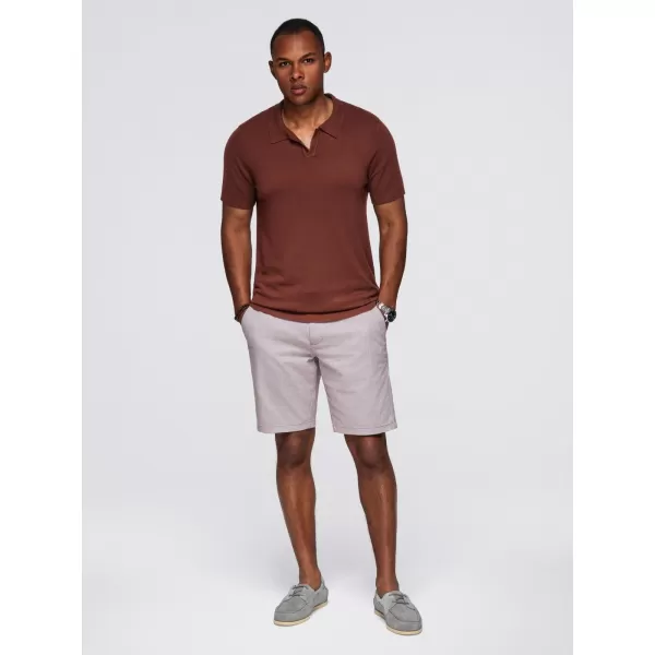  Tricou pentru bărbați OMBRE OM-POSS-0159 MARO ÎNCHIS 