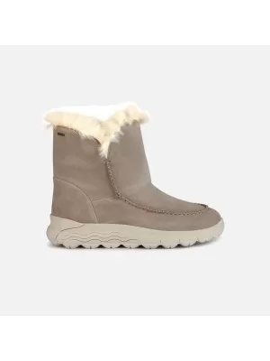 Pantofi de dama cu siret GEOX SPHERICA 4X4 B ABX BEJ