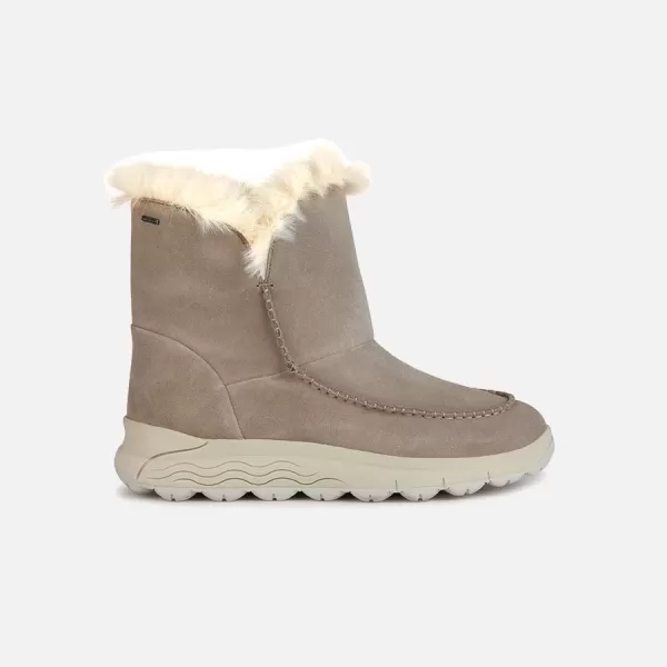  Pantofi de dama cu siret GEOX SPHERICA 4X4 B ABX BEJ 