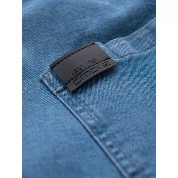  Pantaloni scurţi OMBRE OM-SRDS-0161 ALBASTRU DESCHIS 