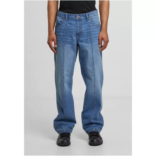  Blugi pentru bărbați URBAN CLASSICS TB7605 ALBASTRU MEDIU PROFUND SPĂLAT 
