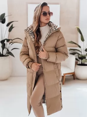Palton de damă DSTREET TY4966 BEJ