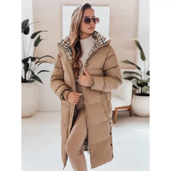  Palton de damă DSTREET TY4966 BEJ 