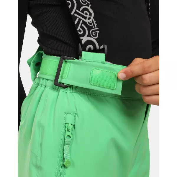  Pantaloni de schi pentru copii KILPI MIMAS-J ZJ0401KI VERDE 