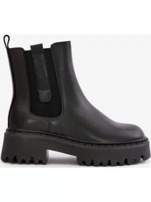 Pantofi izolați din piele de damă BIG STAR OO274A386 NEGRI Pantofi Big Star