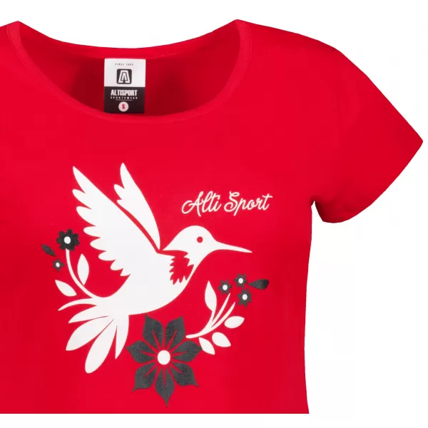  Tricou pentru femei cu mâneci scurte ALTISPORT ALW192122 ROŞU 