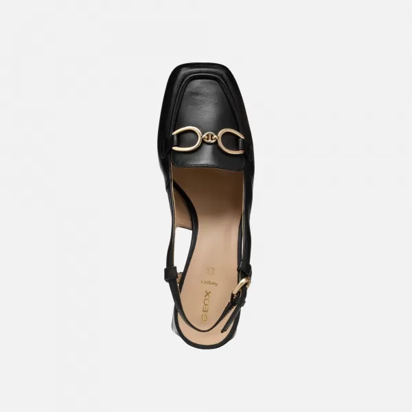 Pantofi de dama cu toc GEOX CORONILLA NEGRU 