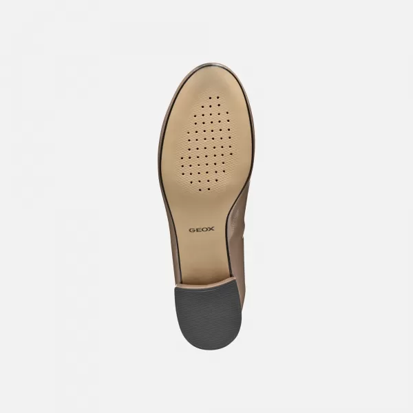  Pantofi de dama cu toc GEOX FLORETIA BEJ 