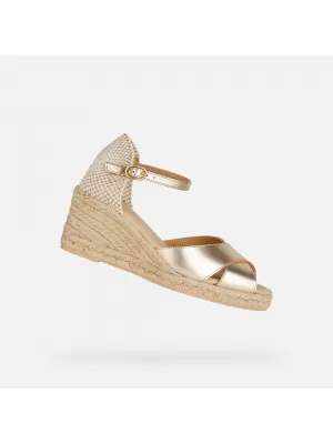 Sandale de dama GEOX GELSA LOW DE AUR