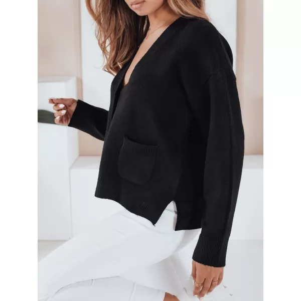  Cardigan pentru doamne DSTREET MY2508 NEGRU 