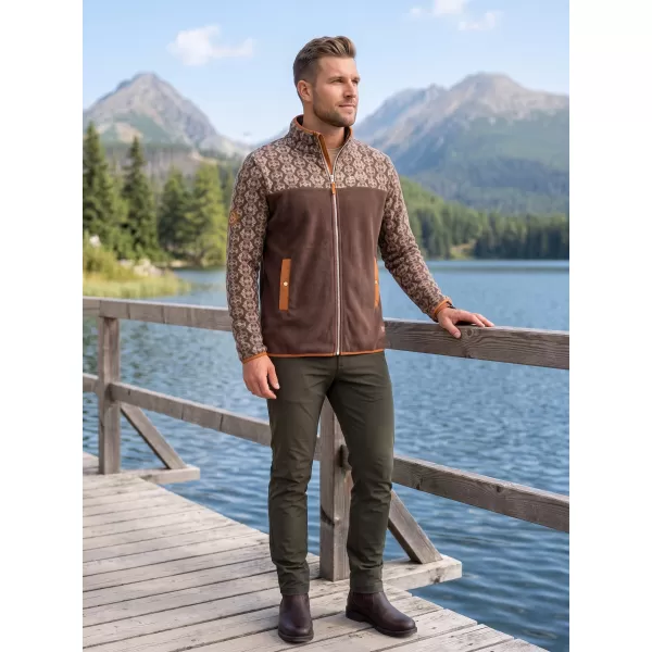  Hanorac pentru bărbați din fleece ALTISPORT GAMEL MARO 