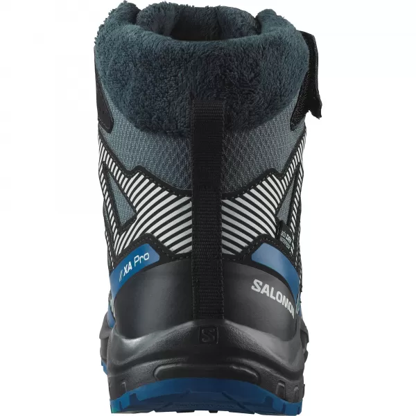  Pantofi pentru copii SALOMON XA PRO V8 WINTER WATERPROOF J TURBULENȚĂ/NEGRU/ALBASTRU ÎNCHIS 