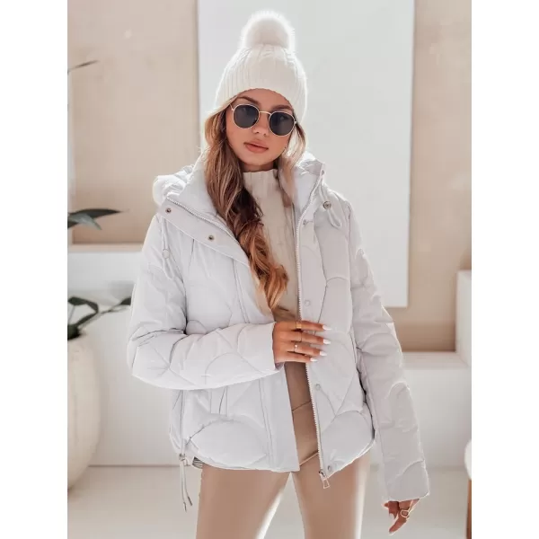  Geacă pentru doamne DSTREET TY5042 ALB 