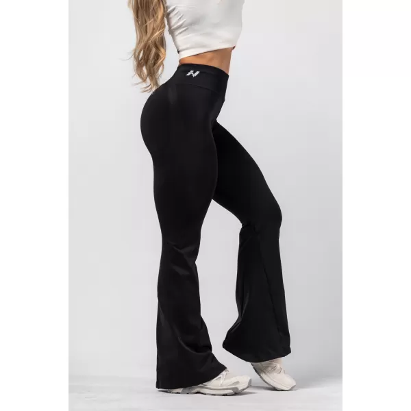  Jambiere evazate fără cusături FLOW SEAMLESS 498 BLACK Nebbia 