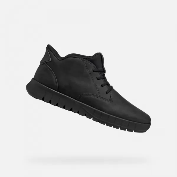  Pantofi pentru bărbați GEOX FLEXTRIDE PLUS G011461 NEGRU 