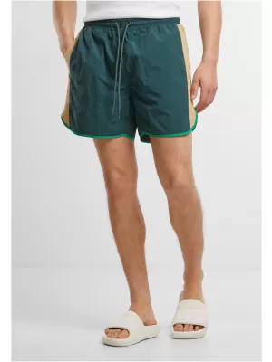 Pantaloni scurți de înot pentru bărbați URBAN CLASSICS TB7348 VERDE STICLA
